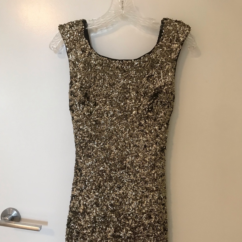 Gold sequin Zara dress